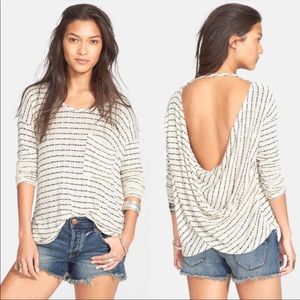 SOLD: Free People Angel Island Stripe Hacci Top
